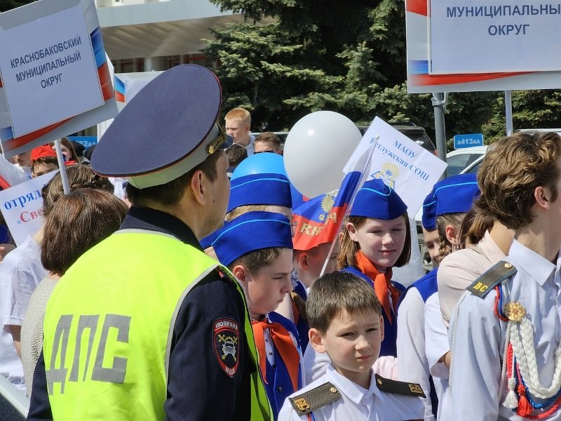 В Нижегородской области сотрудники Госавтоинспекции провели юбилейный парад юных инспекторов дорожного движения